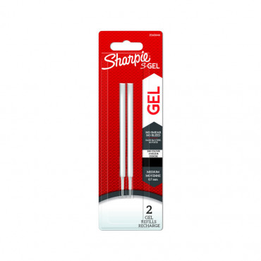 Sharpie S-Gel täyttösäiliö 0.7 musta (2) | Porin Konttorikone Oy