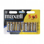 Maxell paristo LR6 (AA) 5+5, 10-pack | Porin Konttorikone Oy