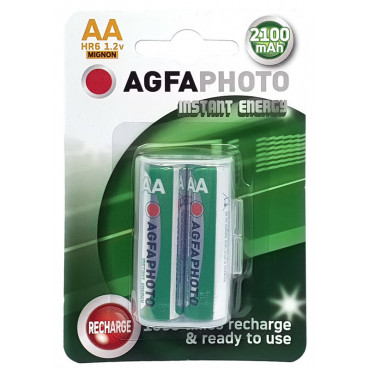 AgfaPhoto AA 2100 esiladattu akku x 2 -pakkaus | Porin Konttorikone Oy