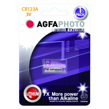 AgfaPhoto CR 123A-lithiumparisto 3V | Porin Konttorikone Oy