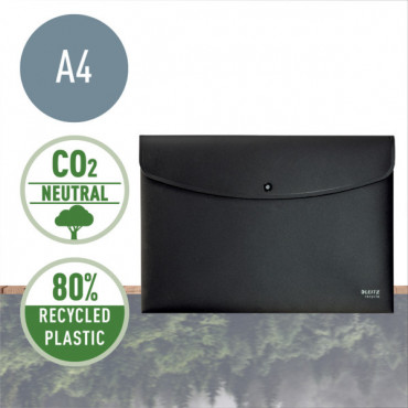 Leitz Recycle asiakirjatasku A4 PP musta | Porin Konttorikone Oy
