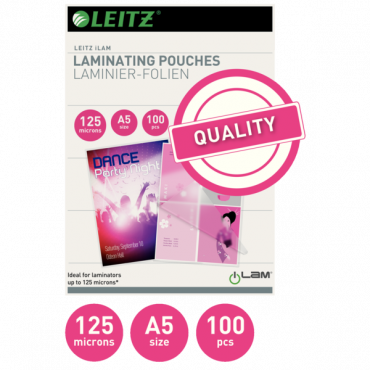 Leitz laminointitasku A5 125 mic (100) | Porin Konttorikone Oy
