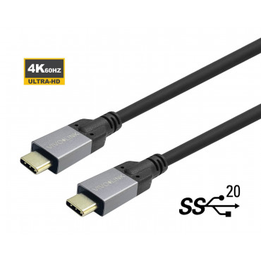 Vivolink USB-C to USB-C 1m kaapeli | Porin Konttorikone Oy