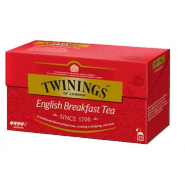 Tee Twinings 25 x 2 g English Breakfast | Porin Konttorikone Oy