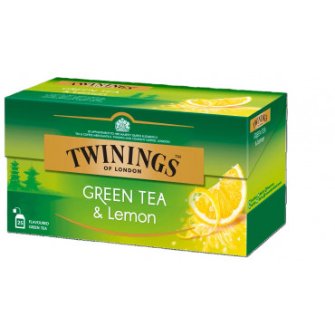 Tee Twinings vihreä tee 25 x 1,6 g sitruuna | Porin Konttorikone Oy