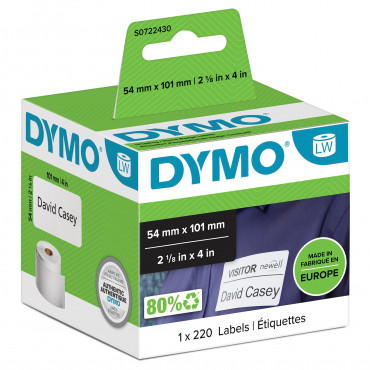 Dymo LabelWriter lähetys/nimitarrat  101 x 54 mm | Porin Konttorikone Oy