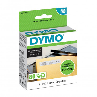 Dymo LabelWriter suuri palautusosoitetarra 54 x 25 mm | Porin Konttorikone Oy