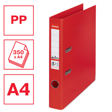 Esselte muovimappi No.1 Power A4/50 mm punainen | Porin Konttorikone Oy