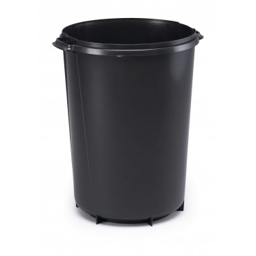 Durabin jätesäiliö 40L musta, pyöreä | Porin Konttorikone Oy