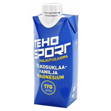 Teho Sport palautusjuoma valkosuklaa-vanilja 0,33 L | Porin Konttorikone Oy
