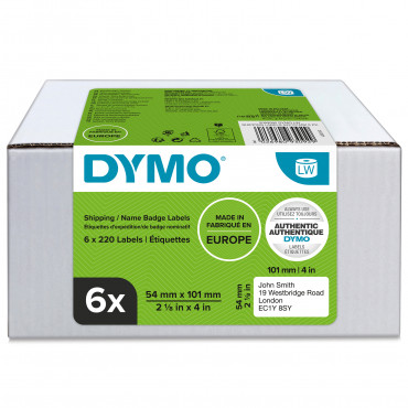 Dymo LabelWriter lähetys/nimitarrat 101 x  54 mm multipack (6) | Porin Konttorikone Oy