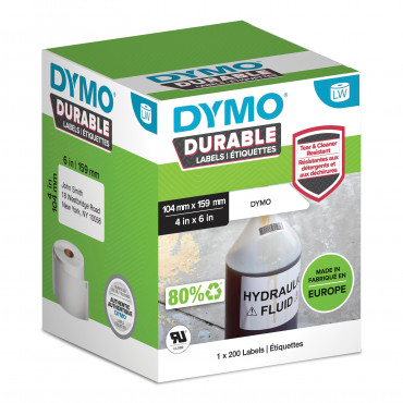 Dymo LabelWriter Durable kestotarrat 104 x 159 mm | Porin Konttorikone Oy