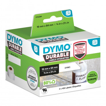 Dymo LabelWriter Durable kestotarrat 19 x 64 mm | Porin Konttorikone Oy