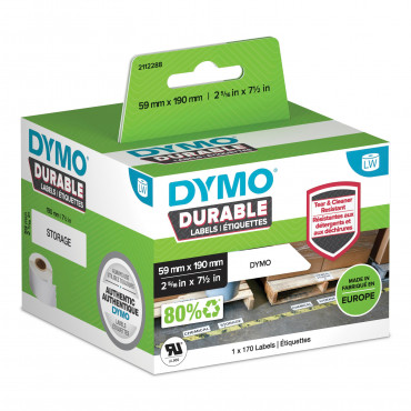 Dymo LabelWriter Durable kestotarrat 59 x 190 mm | Porin Konttorikone Oy