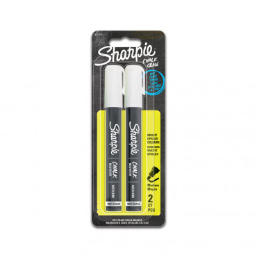 Sharpie Chalk Marker 2-blister valkoinen (2) | Porin Konttorikone Oy