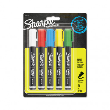 Sharpie Chalk Marker 5-blister värisarja (5) | Porin Konttorikone Oy