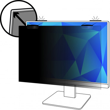 3M tietoturvasuoja 23in Full Screen -näyttöön COMPLY™ kiinnitysjärjestelmä 16:9 | Porin Konttorikone Oy