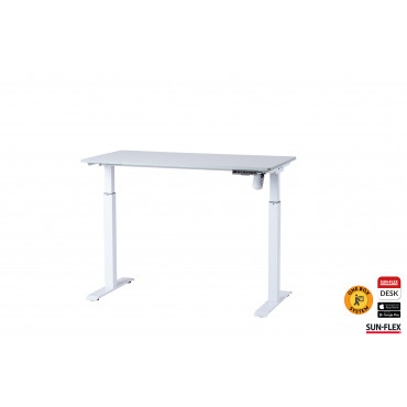 Sähköpöytä Sun-Flex Easydesk Elite valkoinen 120 x 60 cm | Porin Konttorikone Oy