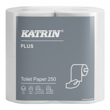 Katrin Plus Wc-paperi 250 valkoinen | Porin Konttorikone Oy