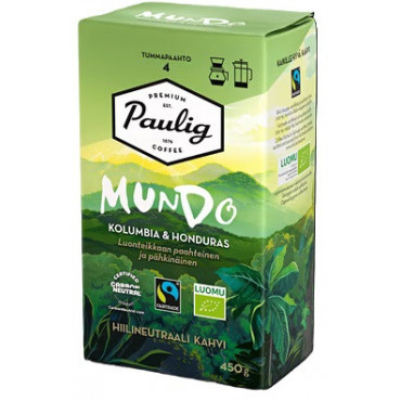 Kahvi Paulig Mundo Kolumbia & Honduras Luomu sj 450 g | Porin Konttorikone Oy