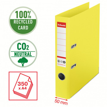 Esselte CO2 neutral mappi No.1 A4 50 mm keltainen | Porin Konttorikone Oy