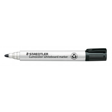 Staedtler valkotaulukynä musta 2 mm pyöreä | Porin Konttorikone Oy