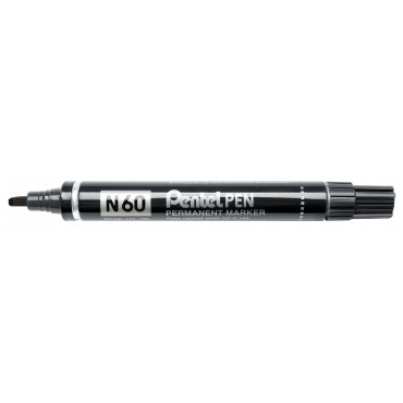 Pentel huopakynä N60 musta viisto | Porin Konttorikone Oy