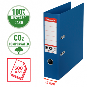 Esselte CO2 neutral mappi No.1 A4 75 mm sininen | Porin Konttorikone Oy