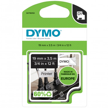 Dymo D1 tarrateippi 19 mm mu/va | Porin Konttorikone Oy