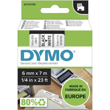 Dymo D1 tarrateippi 6 mm mu/va | Porin Konttorikone Oy