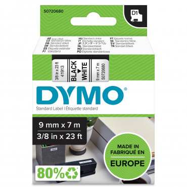 Dymo D1 tarrateippi 9 mm mu/va | Porin Konttorikone Oy