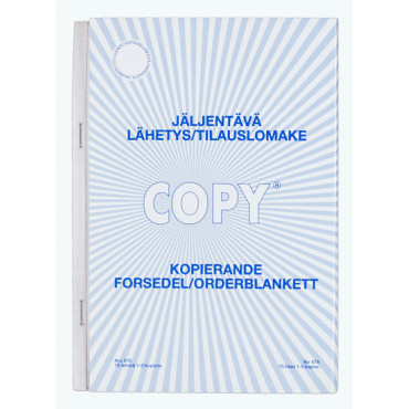 Copy tilaus/lähete  A5/100 pysty jäljentävä | Porin Konttorikone Oy