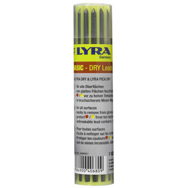 Lyra DRY Graphite 2B varalyijyt (12) | Porin Konttorikone Oy