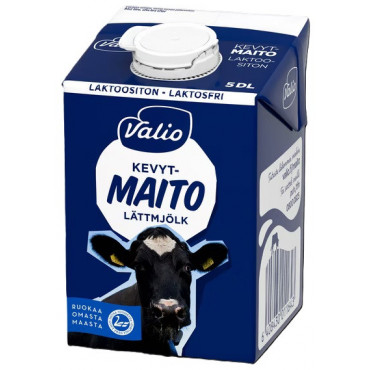 Valio kevytmaito 0,5 L laktoositon UHT | Porin Konttorikone Oy