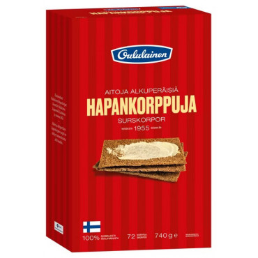 Hapankorppu Oululainen 740 g | Porin Konttorikone Oy