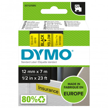 Dymo D1 tarrateippi 12 mm mu/ke | Porin Konttorikone Oy