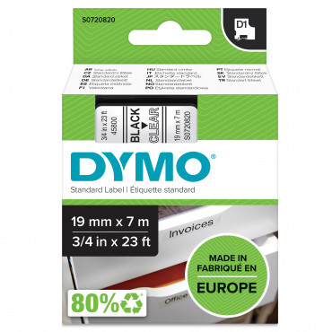 Dymo D1 tarrateippi 19 mm mu/ki | Porin Konttorikone Oy