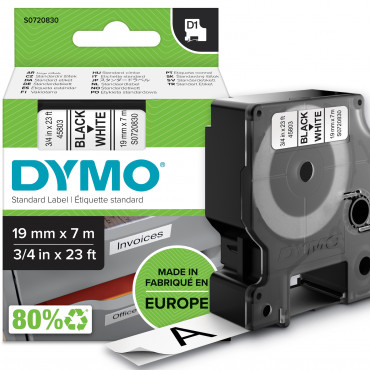 Dymo D1 tarrateippi 19 mm mu/va | Porin Konttorikone Oy