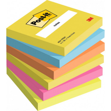 Post-it 654 värilajitelma Energetic 76 x 76 mm (6) | Porin Konttorikone Oy