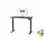 Sähköpöytä Sun-Flex Easydesk Elite musta 120 x 60 cm | Porin Konttorikone Oy