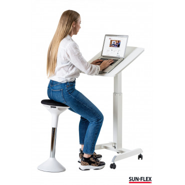 Säätöpöytä Sun-Flex Easydesk Pro valkoinen | Porin Konttorikone Oy