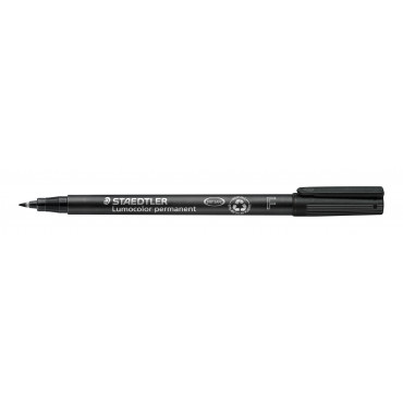 Staedtler Lumocolor F318 musta 0,6 mm | Porin Konttorikone Oy