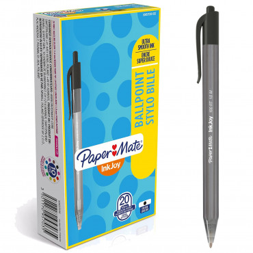 Paper Mate InkJoy 100RT kuulakynä musta | Porin Konttorikone Oy