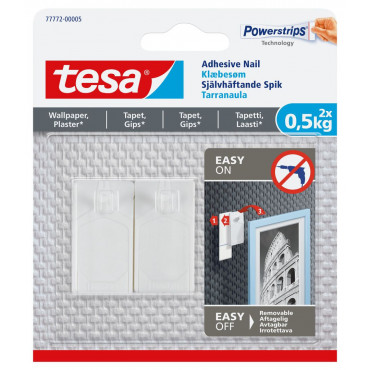 Tesa tapetti tarrakoukku 0,5 kg (2) | Porin Konttorikone Oy