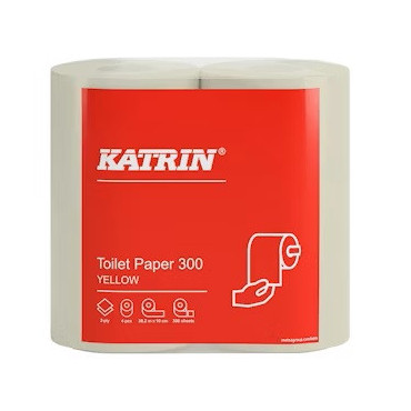 Katrin Wc-paperi 300 keltainen 104753 | Porin Konttorikone Oy