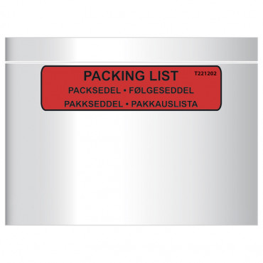 Pakkauslistapussi C5 painatus (1000) Pakkauslistapussi C5 painatus (1000) | Porin Konttorikone Oy