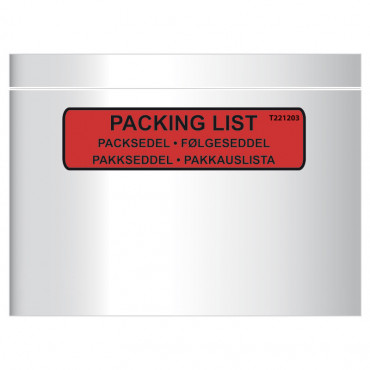 Pakkauslistapussi C6 painatus (1000) Pakkauslistapussi C6 painatus (1000) | Porin Konttorikone Oy