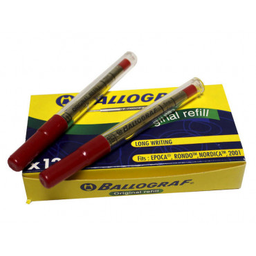 Ballograf Epoca kuulakynän säiliö M punainen Ballograf Epoca kuulakynän säiliö M punainen | Porin Konttorikone Oy