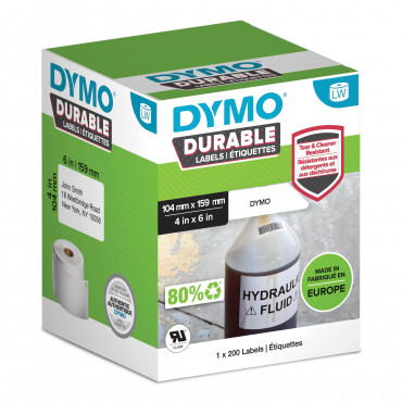 Dymo LabelWriter Durable kestotarrat 104 x 159 mm Dymo LabelWriter Durable kestotarrat 104 x 159 mm | Porin Konttorikone Oy