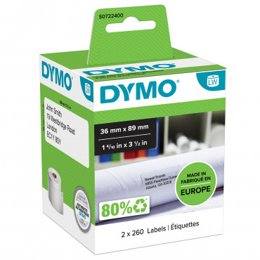 Dymo LabelWriter suuret osoitetarrat 89 x 36 mm (2) Dymo LabelWriter suuret osoitetarrat 89 x 36 mm (2) | Porin Konttorikone Oy